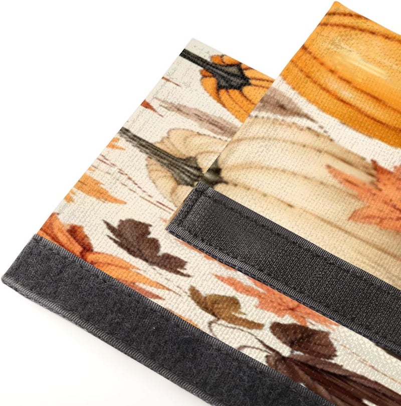 DXTKWL Fall Pumpkin Maple Leaves Refrigerator Door Handle Covers Set of 2 Kitchen Appliance Handle Covers Protector for Fridge Microwave Stove Oven Dishwasher - Image 4